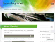 Tablet Screenshot of livelovelaughmusic.wordpress.com
