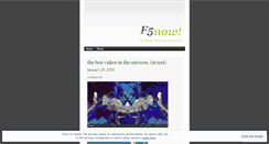 Desktop Screenshot of f5now.wordpress.com
