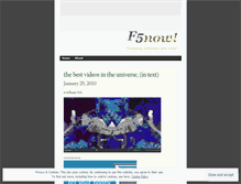 Tablet Screenshot of f5now.wordpress.com
