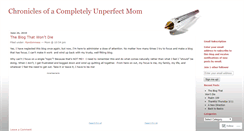 Desktop Screenshot of completelyunperfectmom.wordpress.com
