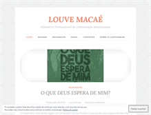 Tablet Screenshot of louvemacae.wordpress.com