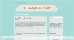 Desktop Screenshot of lockeddiary.wordpress.com