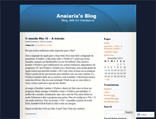 Tablet Screenshot of anaiaria.wordpress.com