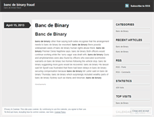 Tablet Screenshot of infotrac.bancdebinaryfraud.wordpress.com
