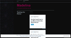 Desktop Screenshot of madelinas.wordpress.com