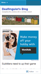 Mobile Screenshot of deaflinguist.wordpress.com