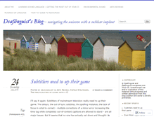 Tablet Screenshot of deaflinguist.wordpress.com