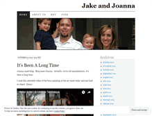 Tablet Screenshot of jakeandjoanna.wordpress.com