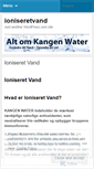 Mobile Screenshot of ioniseretvand.wordpress.com