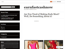 Tablet Screenshot of earnfastcashnow.wordpress.com