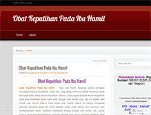 Tablet Screenshot of obatkeputihanpadaibuhamilblog.wordpress.com