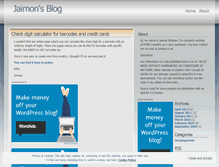 Tablet Screenshot of jaimonmathew.wordpress.com