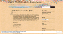 Desktop Screenshot of eatingwellafterwlsfoodjunkie.wordpress.com