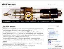 Tablet Screenshot of neramuseum.wordpress.com