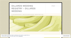 Desktop Screenshot of dillardsweddingregistrytuiq.wordpress.com