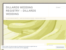 Tablet Screenshot of dillardsweddingregistrytuiq.wordpress.com