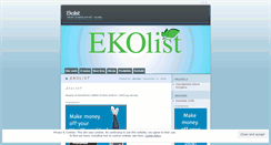 Desktop Screenshot of ekolist.wordpress.com