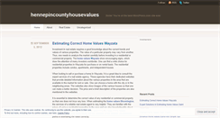 Desktop Screenshot of hennepincountyhousevalues.wordpress.com