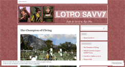 Desktop Screenshot of lotrosavvy.wordpress.com