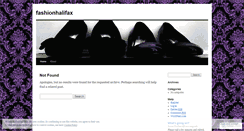 Desktop Screenshot of fashionhalifax.wordpress.com