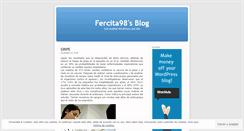 Desktop Screenshot of fercita98.wordpress.com