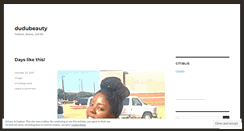 Desktop Screenshot of dudubeauty.wordpress.com
