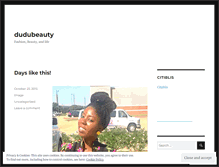 Tablet Screenshot of dudubeauty.wordpress.com