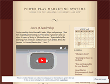 Tablet Screenshot of powerplaymarketingsystems.wordpress.com