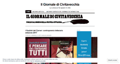 Desktop Screenshot of ilgiornaledicivitavecchia.wordpress.com