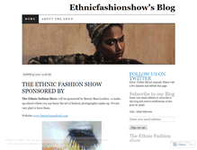 Tablet Screenshot of ethnicfashionshow.wordpress.com