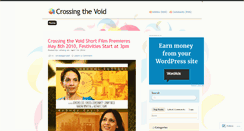 Desktop Screenshot of crossingthevoid2010.wordpress.com