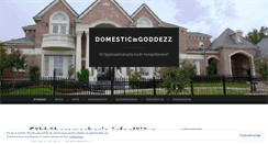 Desktop Screenshot of domesticgoddezz.wordpress.com