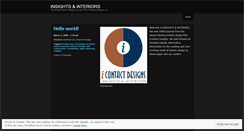 Desktop Screenshot of icontactdesigns.wordpress.com