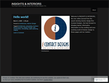 Tablet Screenshot of icontactdesigns.wordpress.com
