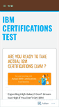 Mobile Screenshot of ibmcertificationstest.wordpress.com