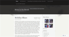 Desktop Screenshot of becauseimmom.wordpress.com