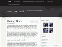 Tablet Screenshot of becauseimmom.wordpress.com