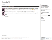 Tablet Screenshot of fashiolina.wordpress.com