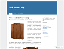 Tablet Screenshot of jamesdesign.wordpress.com