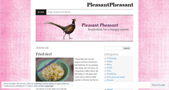 Desktop Screenshot of pleasantpheasant.wordpress.com