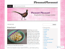 Tablet Screenshot of pleasantpheasant.wordpress.com