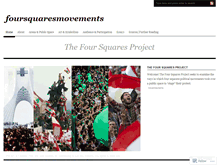 Tablet Screenshot of foursquaresmovements.wordpress.com
