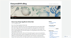 Desktop Screenshot of charyone2010.wordpress.com
