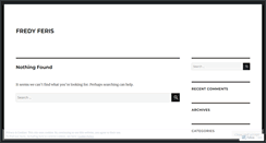 Desktop Screenshot of fredyferis.wordpress.com