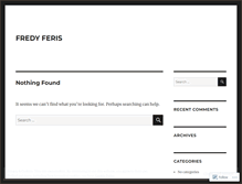 Tablet Screenshot of fredyferis.wordpress.com
