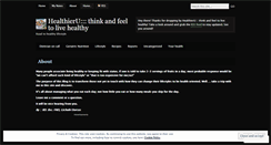 Desktop Screenshot of healthieryou.wordpress.com