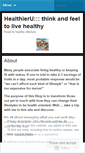 Mobile Screenshot of healthieryou.wordpress.com
