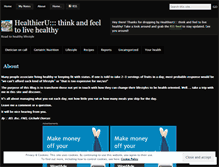 Tablet Screenshot of healthieryou.wordpress.com