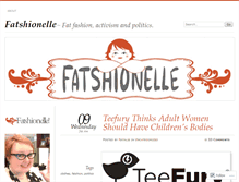 Tablet Screenshot of fatshionelle.wordpress.com