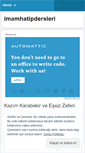 Mobile Screenshot of imamhatipdersleri.wordpress.com